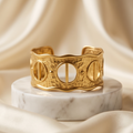 Stainless Steel Gold Chunky Bracelet