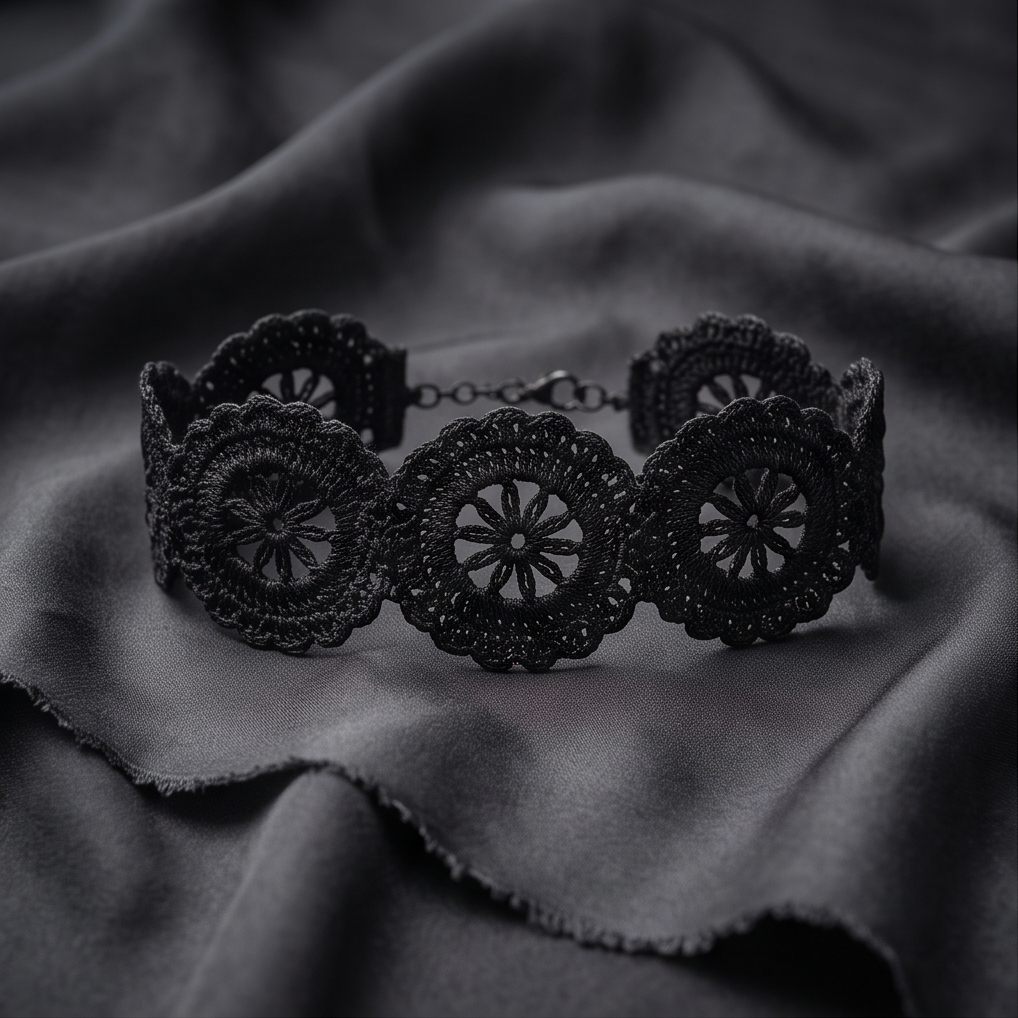 Crochet Black Chocker
