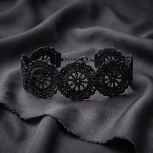 Crochet Black Chocker