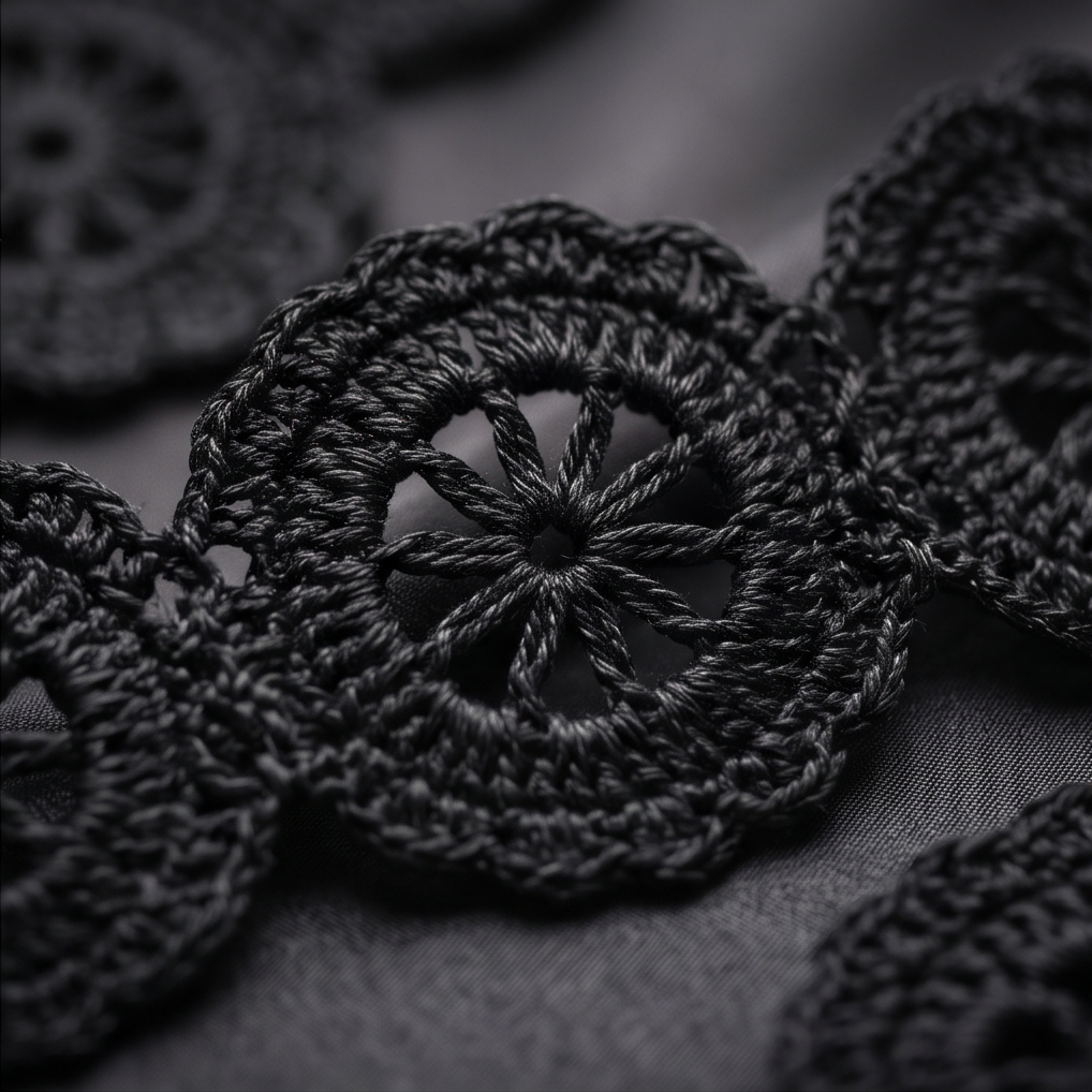 Crochet Black Chocker