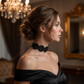 Crochet Black Chocker