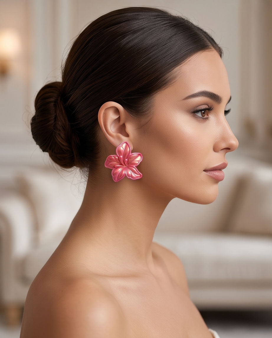 Melody Big Flower Earrings