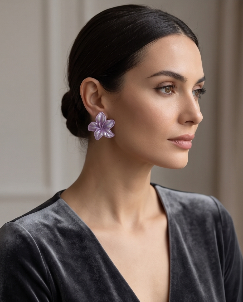 Melody Big Flower Earrings