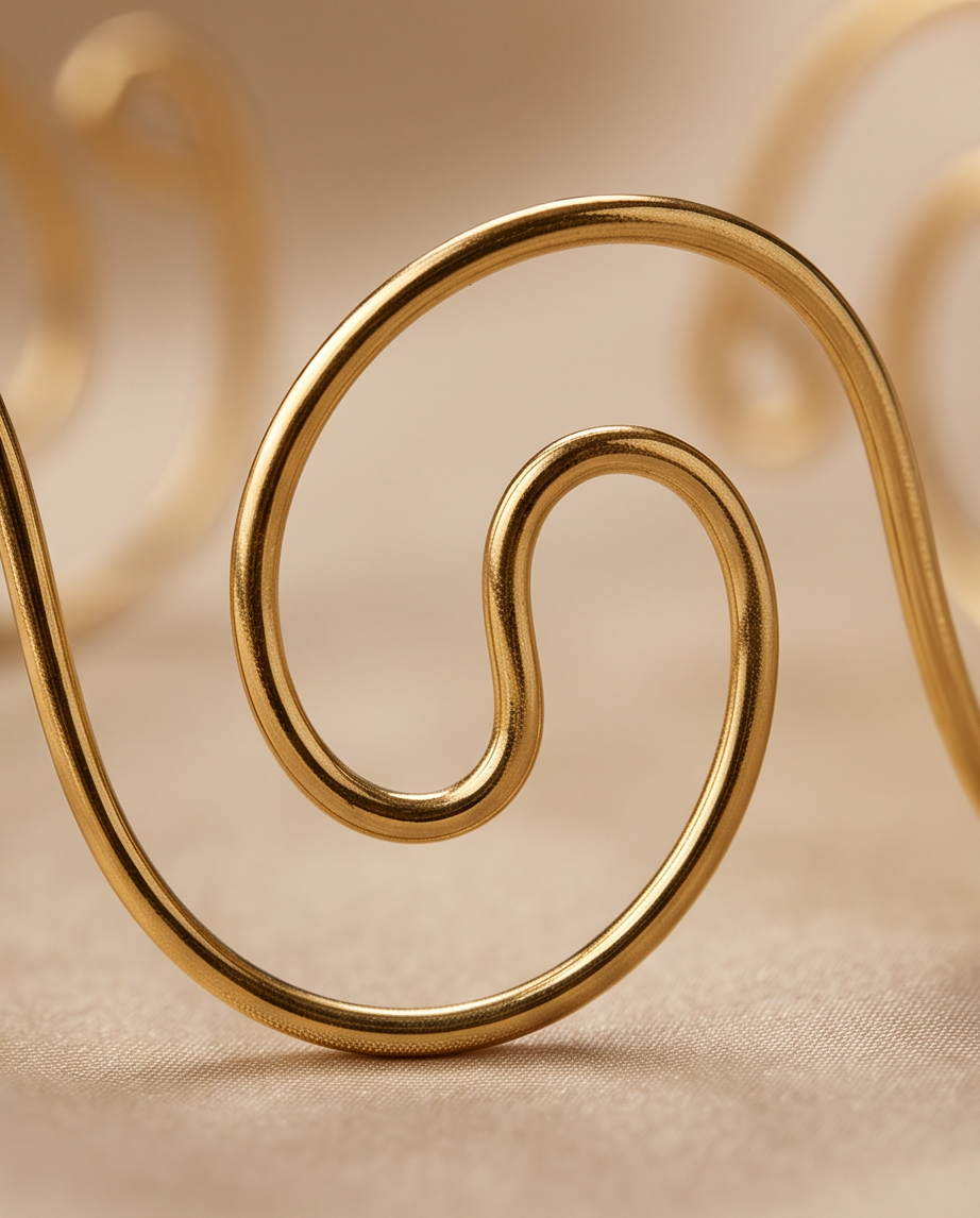 Stainless Steel Clarissa Swirl Bracelet