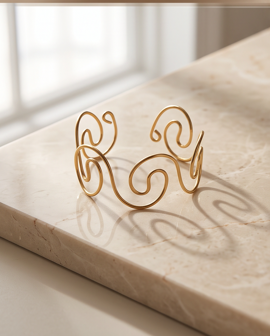 Stainless Steel Clarissa Swirl Bracelet
