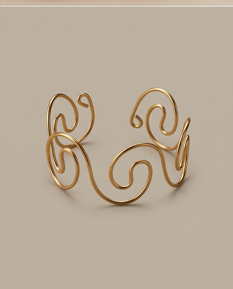 Stainless Steel Clarissa Swirl Bracelet