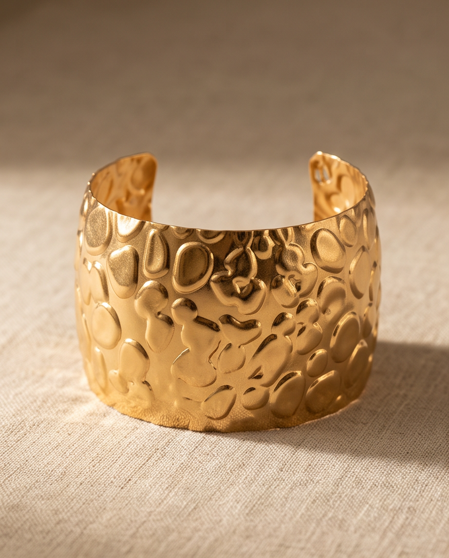 Michelle Gold Cuff Bracelet