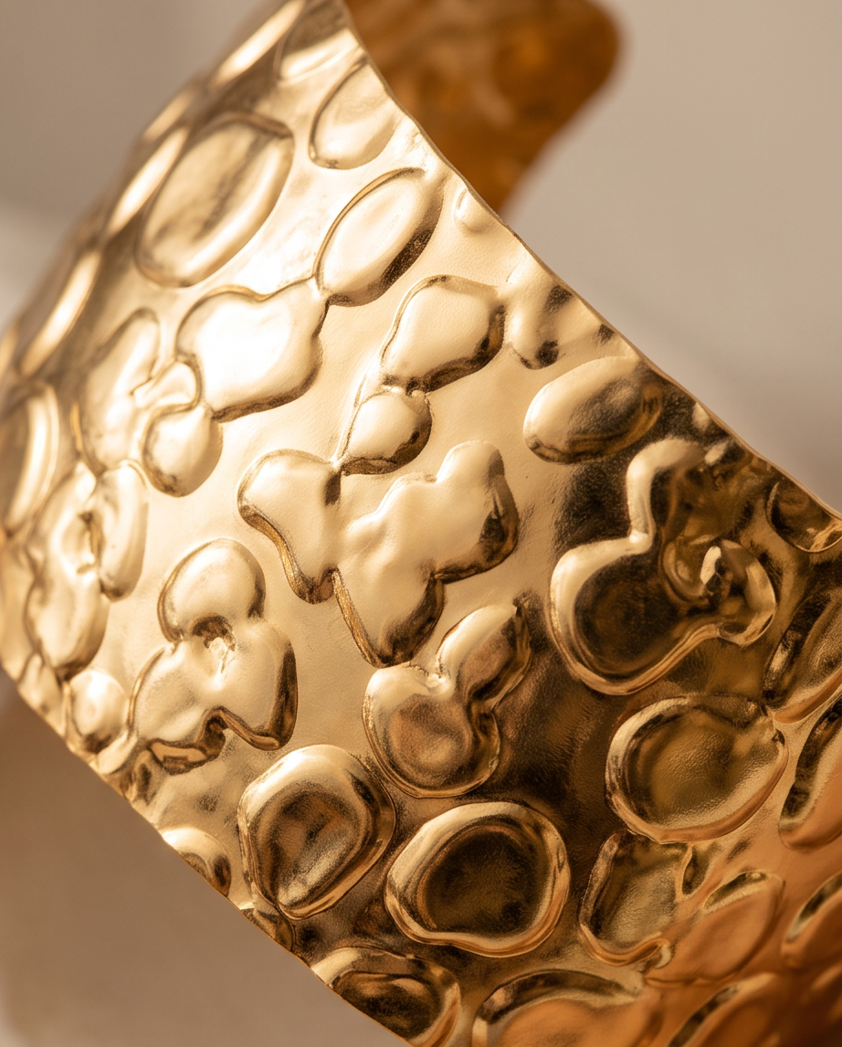 Michelle Gold Cuff Bracelet