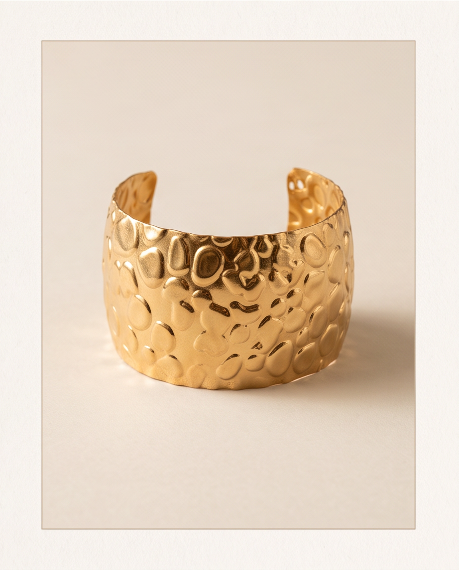 Michelle Gold Cuff Bracelet