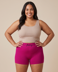 Plus Size Juicy Ribbed Underwear Shorts