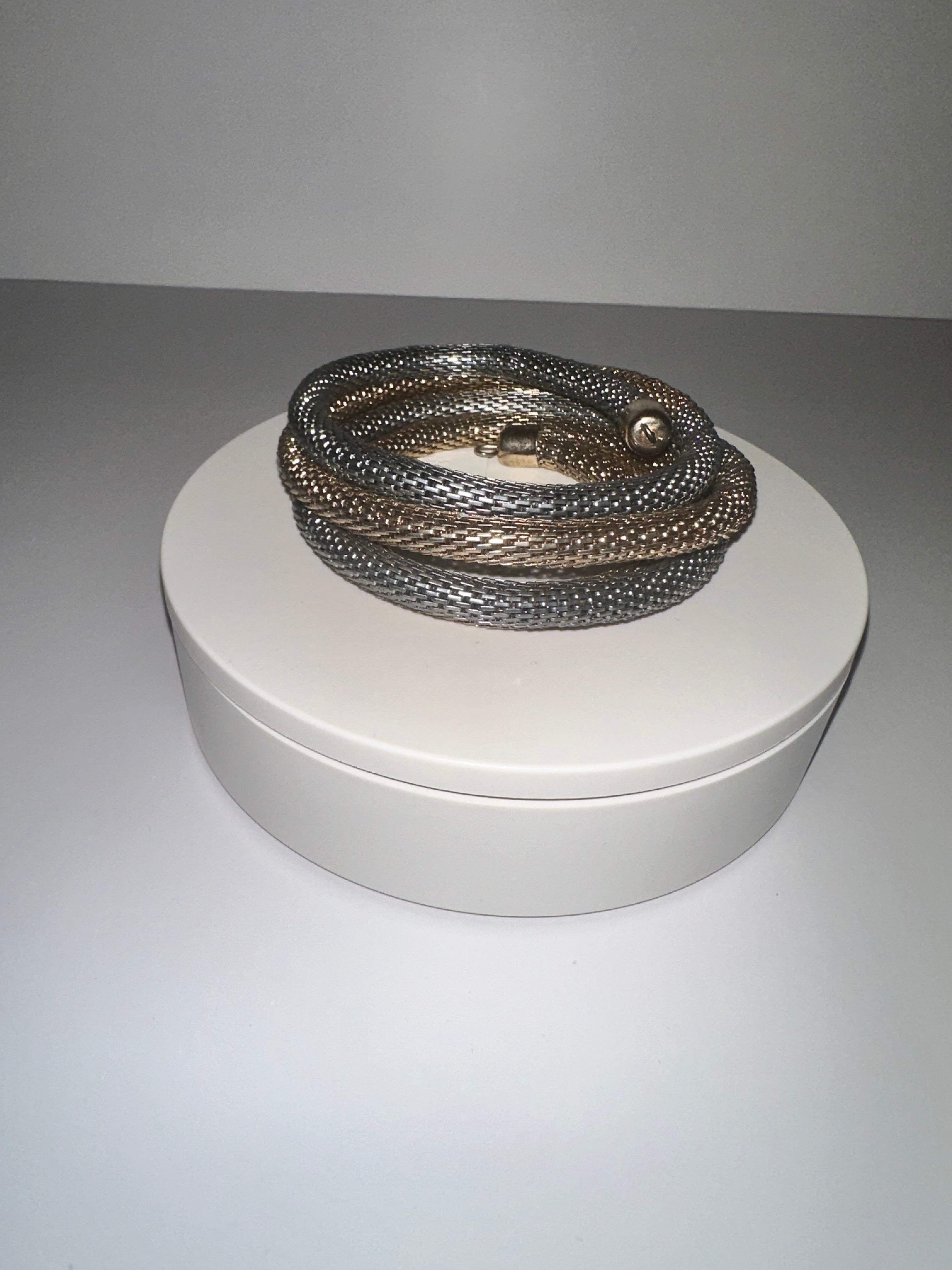 Silver & gold Rope Bracelet - 1434