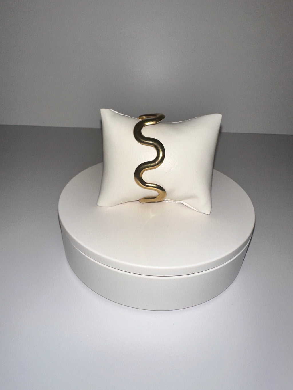 Stainless Steel Gold Swirl Bracelet - 1559