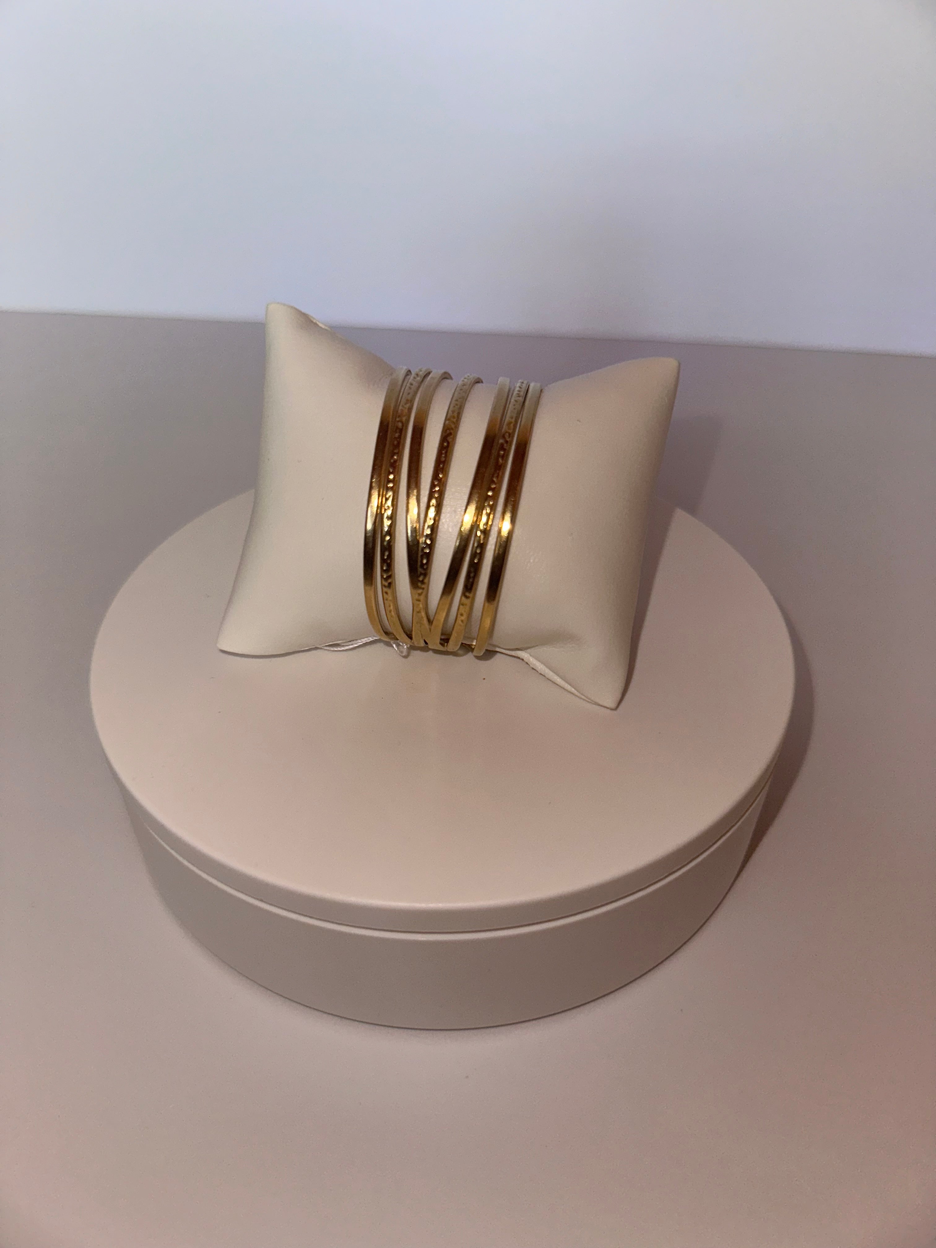 Stainless Steel Layers of love Bangle Bracelet - 1555