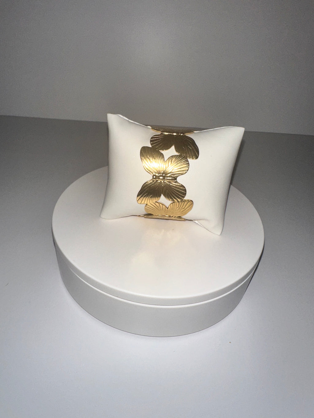 Stainless Steel Gold Butterfly Bracelet - 1556