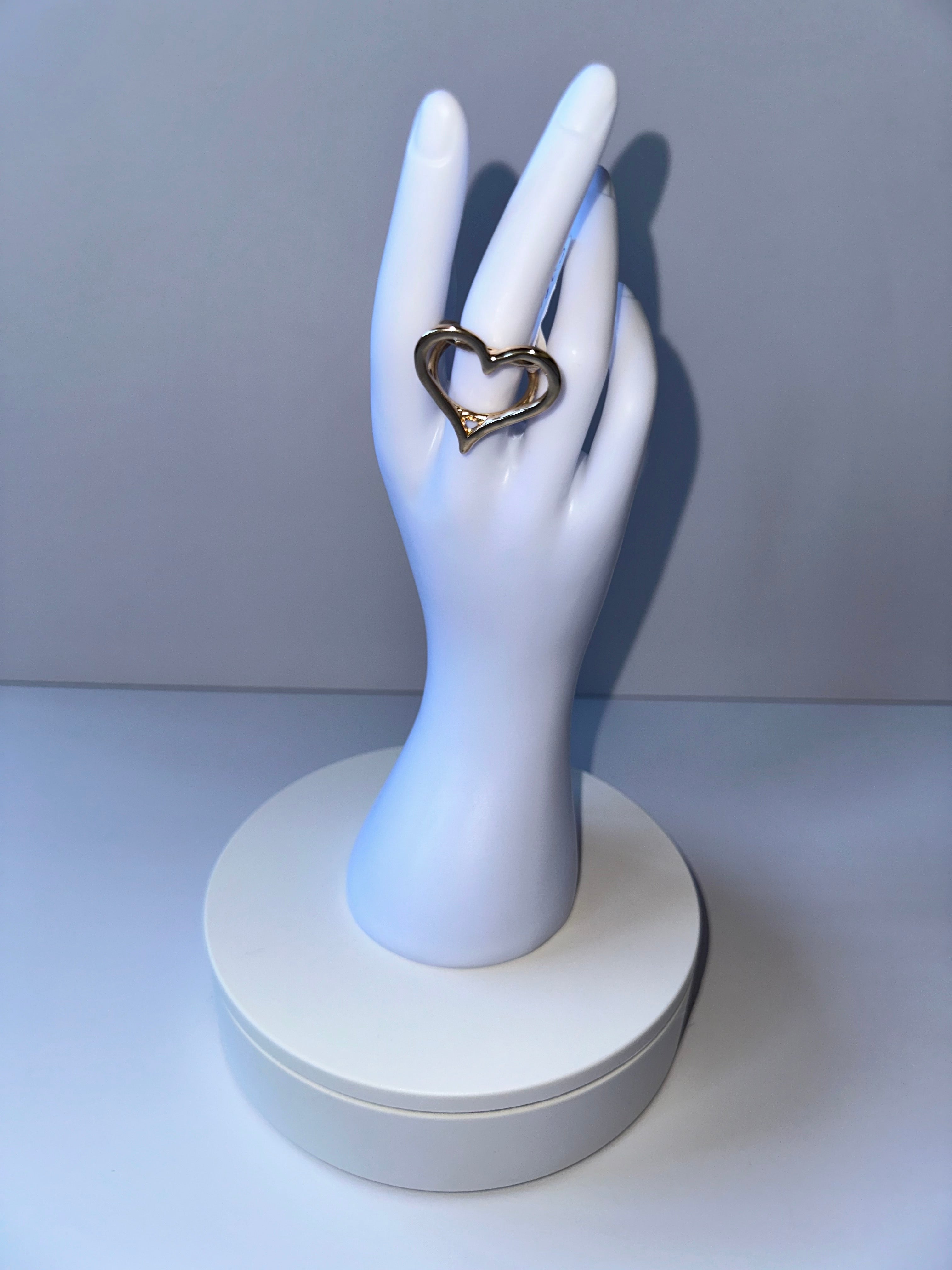 Golden Hearts Together Forever Ring - 1590